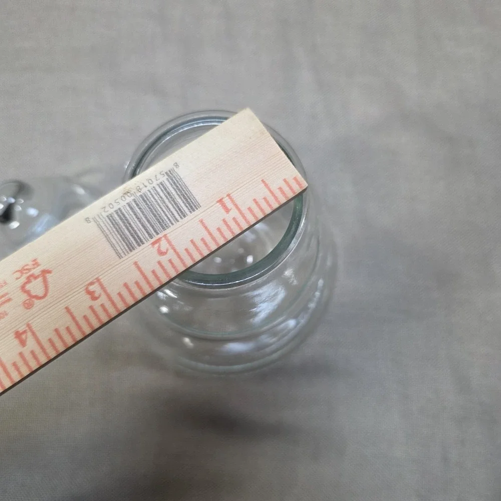Vintage Anchor Hocking Christmas Tree Shape Clear Glass Canister USA 9.5